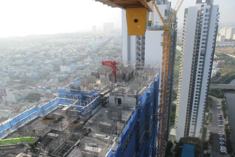 Construction site of The View at Riviera Point